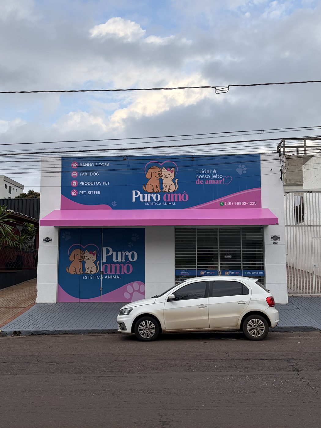 Fachada da Puro Amô Estética Animal