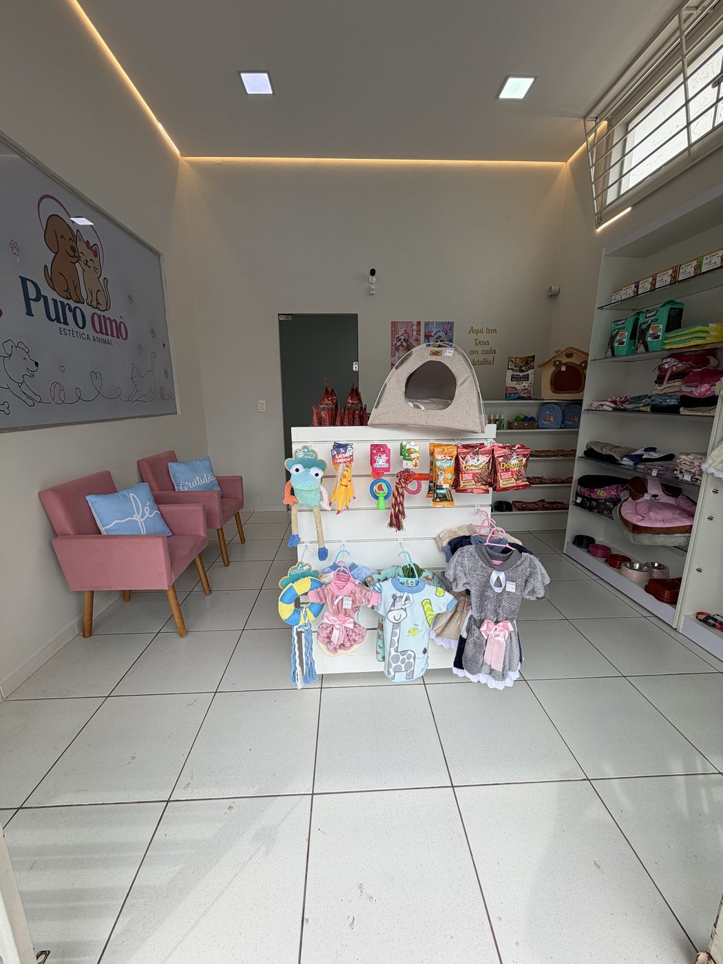 Espaço interno da Puro Amô